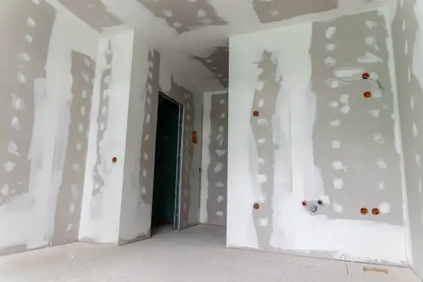 I will hang drywall sheets on walls and ceilings