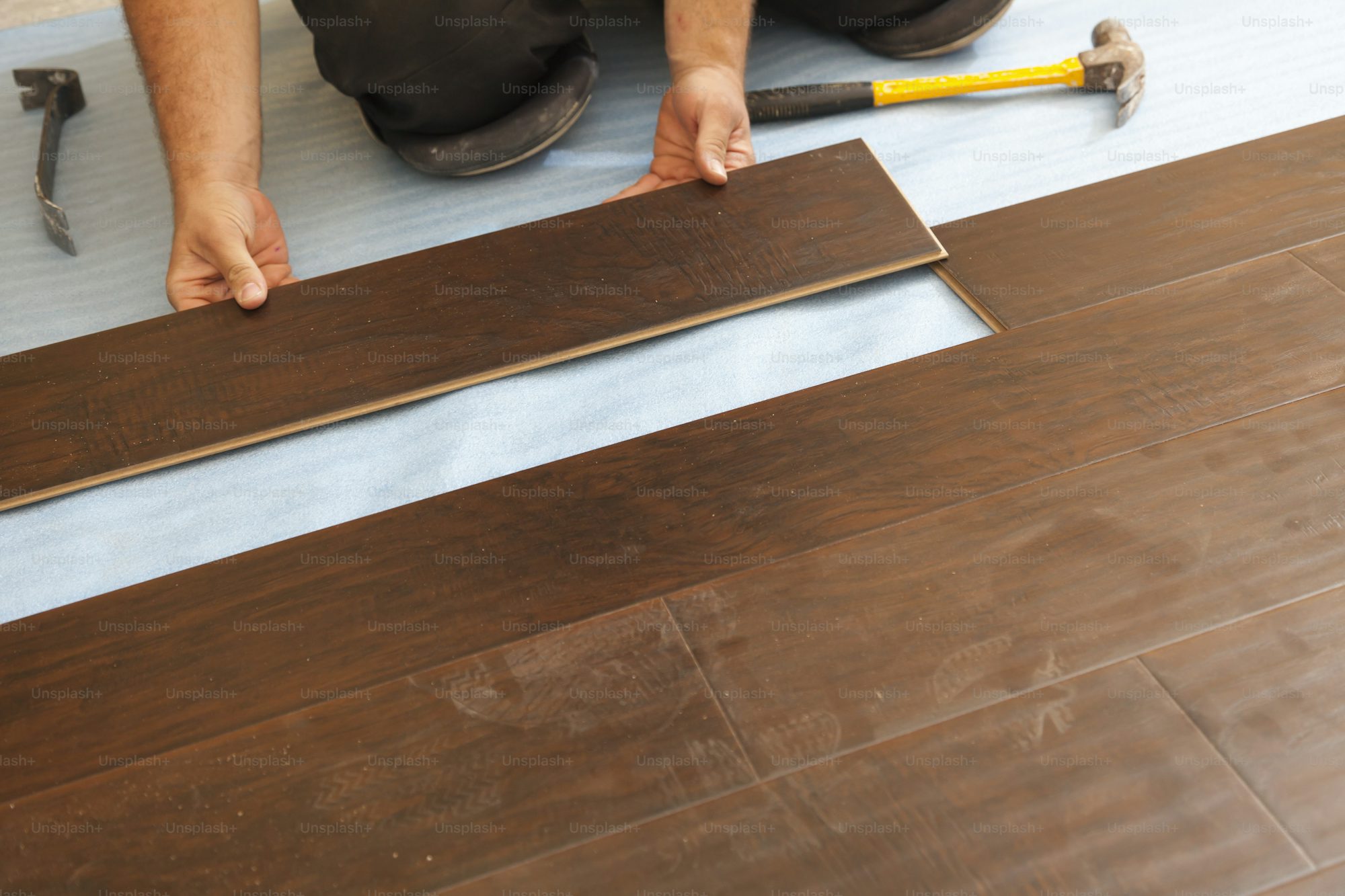 I will install waterproof vinyl plank flooring