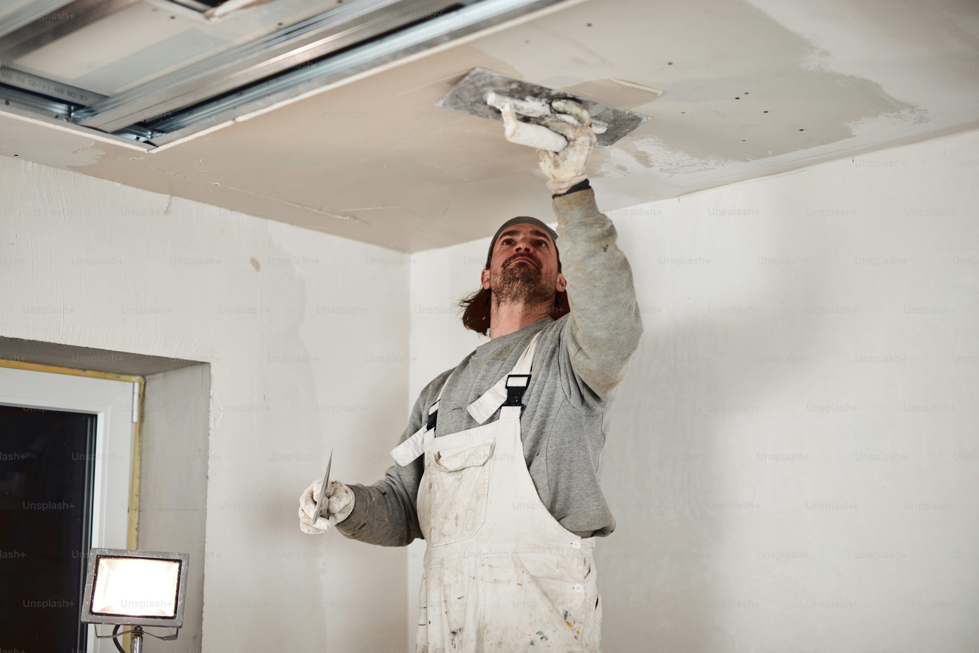 I will repair and re-plaster damaged ceilings