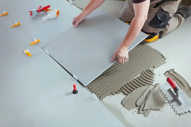 I will install ceramic and porcelain floor tiles